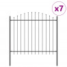 Ogrodzenie Ogrodowe 7 pcs Szary 170 x 190 cm
