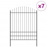 Ogrodzenie Ogrodowe 7 pcs Szary 170 x 225 cm