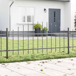 Ogrodzenie Ogrodowe 8 pcs Szary 170 x 140 cm