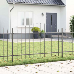 Ogrodzenie Ogrodowe 8 pcs Szary 170 x 140 cm