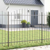 Ogrodzenie Ogrodowe 8 pcs Szary 170 x 165 cm