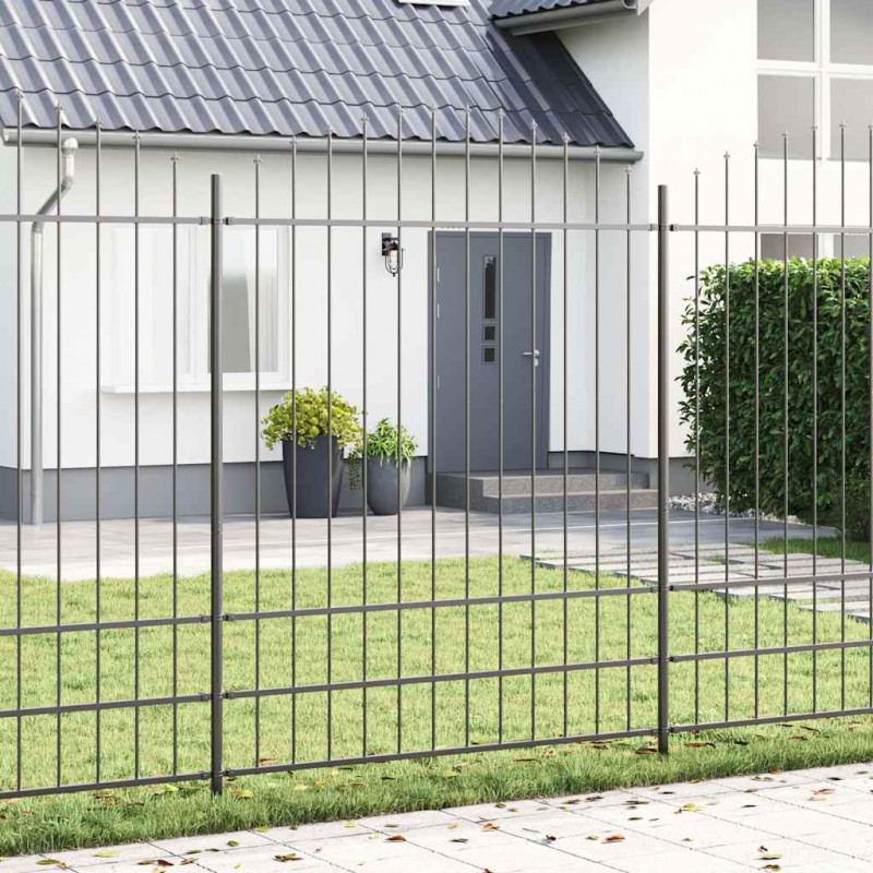 Ogrodzenie Ogrodowe 8 pcs Szary 170 x 225 cm