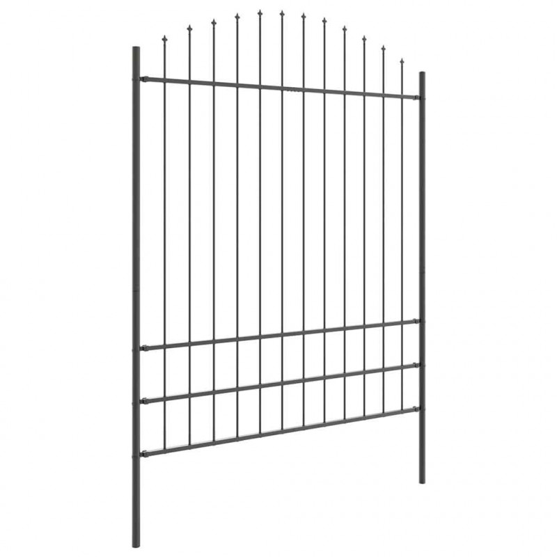 Ogrodzenie Ogrodowe 8 pcs Szary 170 x 225 cm