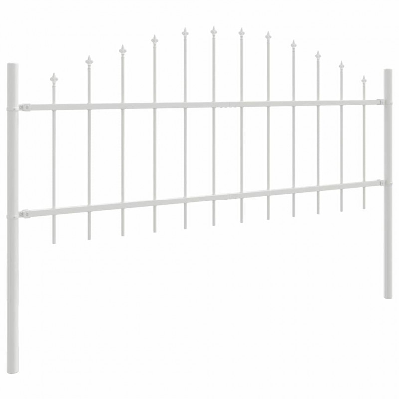 Ogrodzenie Ogrodowe 2 pcs Biały 170 x 140 cm