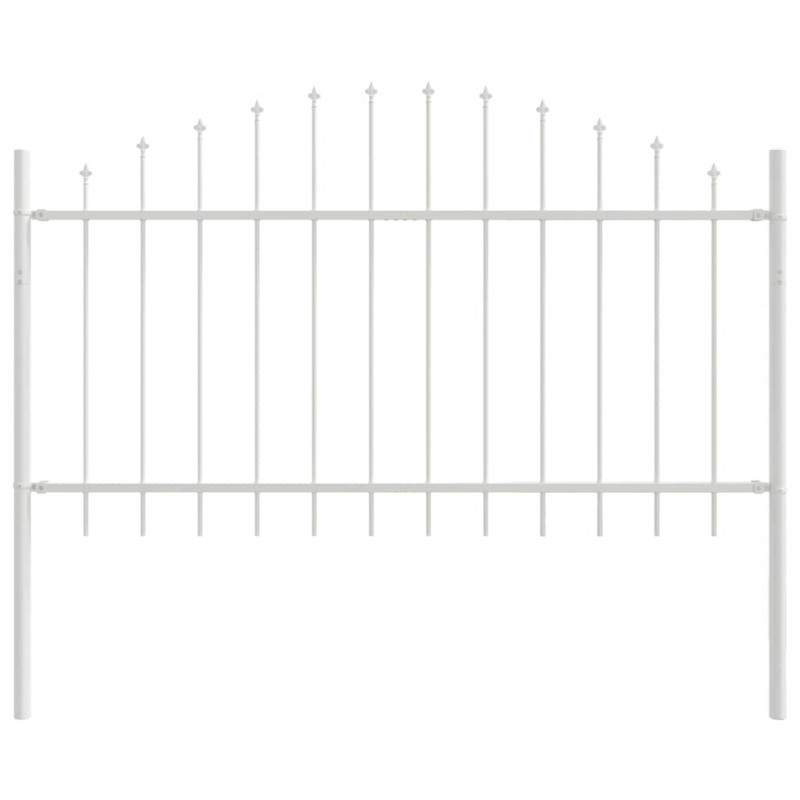 Ogrodzenie Ogrodowe 2 pcs Biały 170 x 140 cm