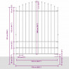 Ogrodzenie Ogrodowe 2 pcs Biały 170 x 225 cm