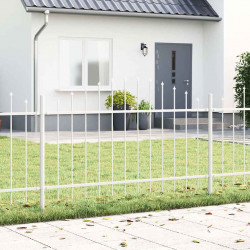Ogrodzenie Ogrodowe 4 pcs Biały 170 x 140 cm