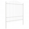 Ogrodzenie Ogrodowe 4 pcs Biały 170 x 215 cm