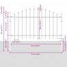 Ogrodzenie Ogrodowe 5 pcs Biały 170 x 140 cm