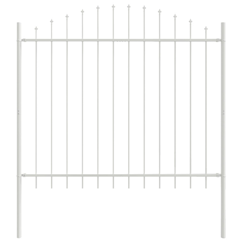 Ogrodzenie Ogrodowe 7 pcs Biały 170 x 165 cm