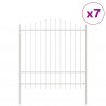 Ogrodzenie Ogrodowe 7 pcs Biały 170 x 215 cm