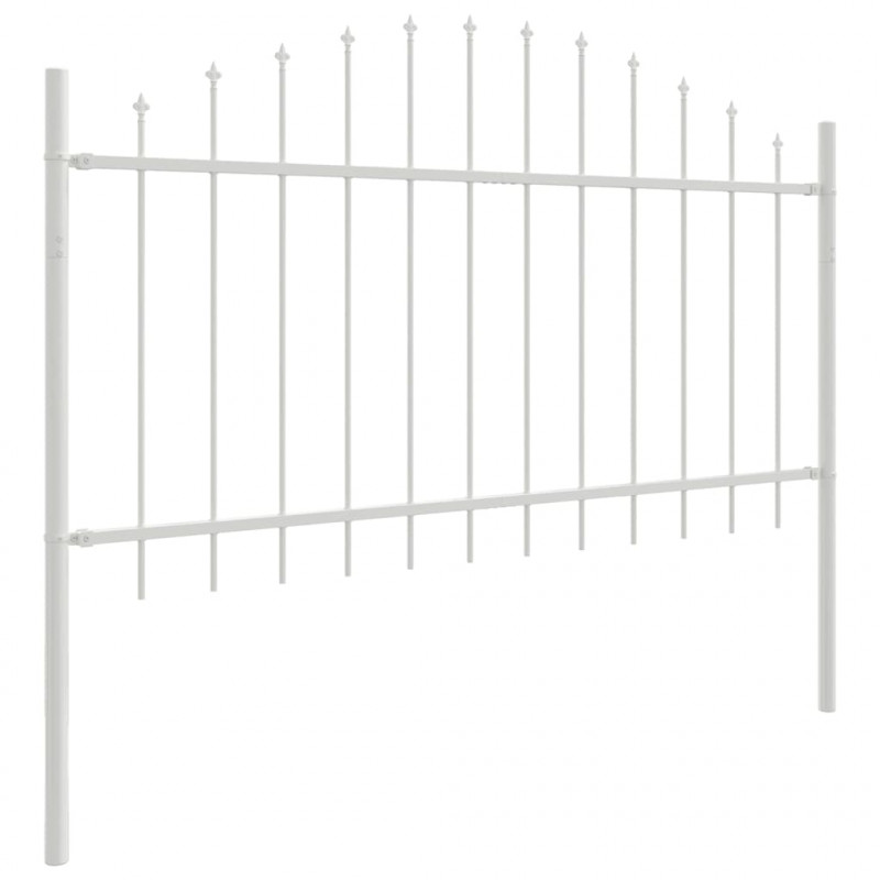 Ogrodzenie Ogrodowe 8 pcs Biały 170 x 140 cm