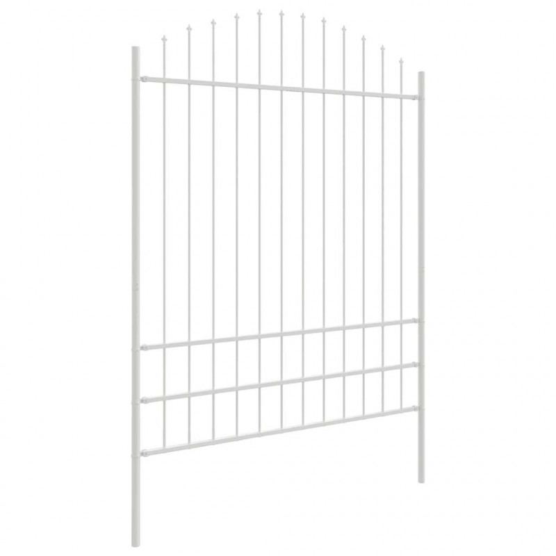 Ogrodzenie Ogrodowe 8 pcs Biały 170 x 225 cm