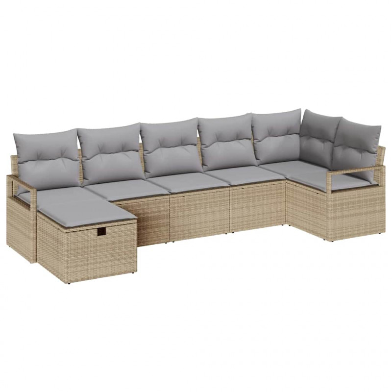 Zestaw Sof z poduszką 4 pcs polirattan