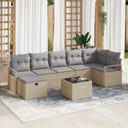 Zestaw Sof z poduszką 5 pcs polirattan