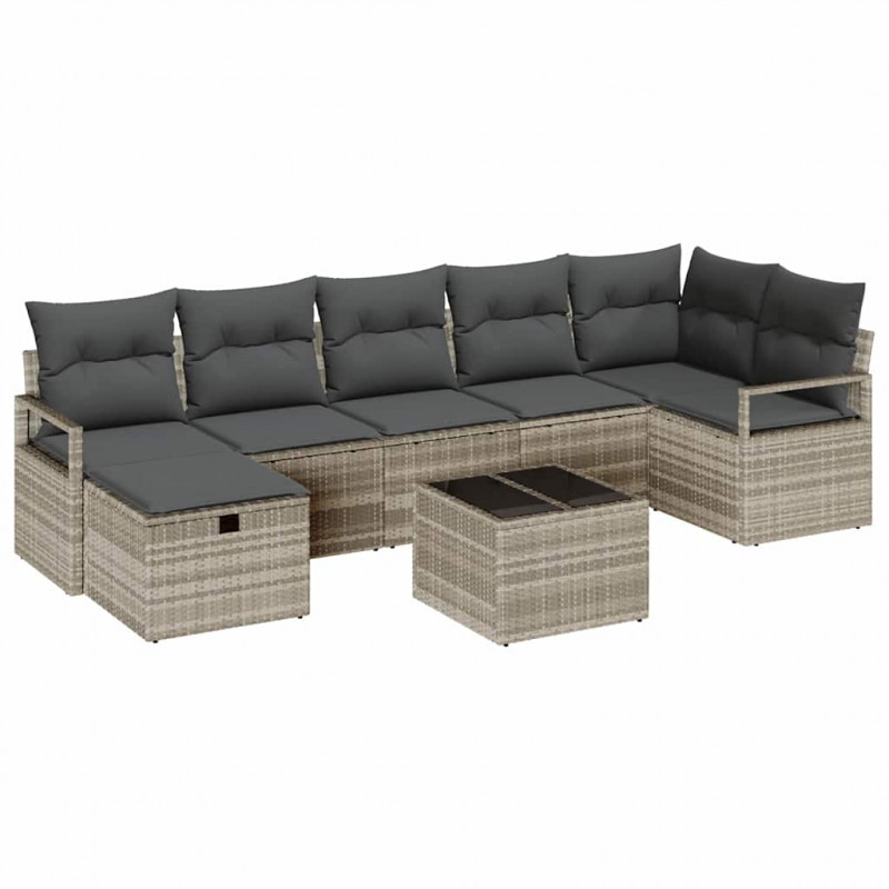 Zestaw Sof z poduszką 4 pcs polirattan