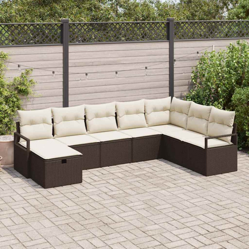 Zestaw Sof z poduszką 5 pcs polirattan