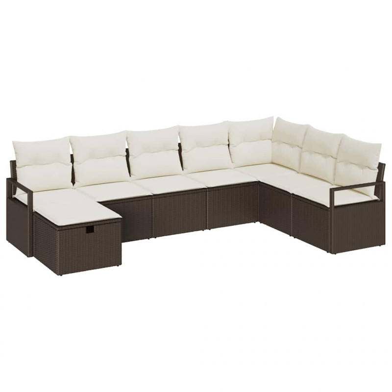 Zestaw Sof z poduszką 5 pcs polirattan