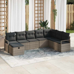 Zestaw Sof z poduszką 5 pcs polirattan