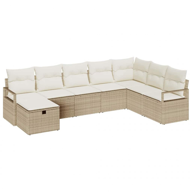 Zestaw Sof z poduszką 5 pcs polirattan