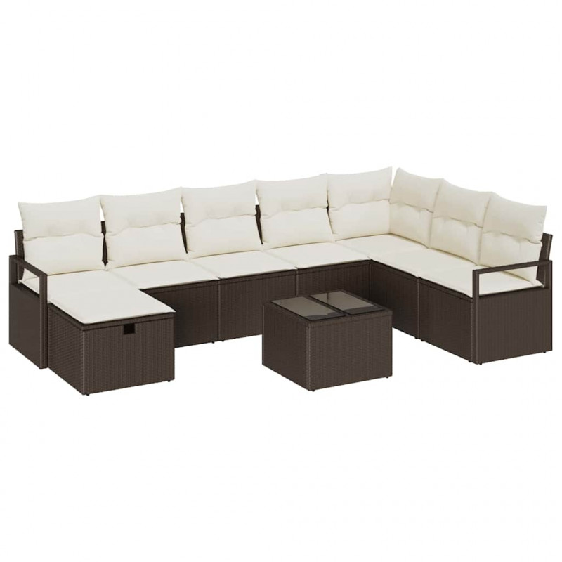 Zestaw Sof z poduszką 6 pcs polirattan