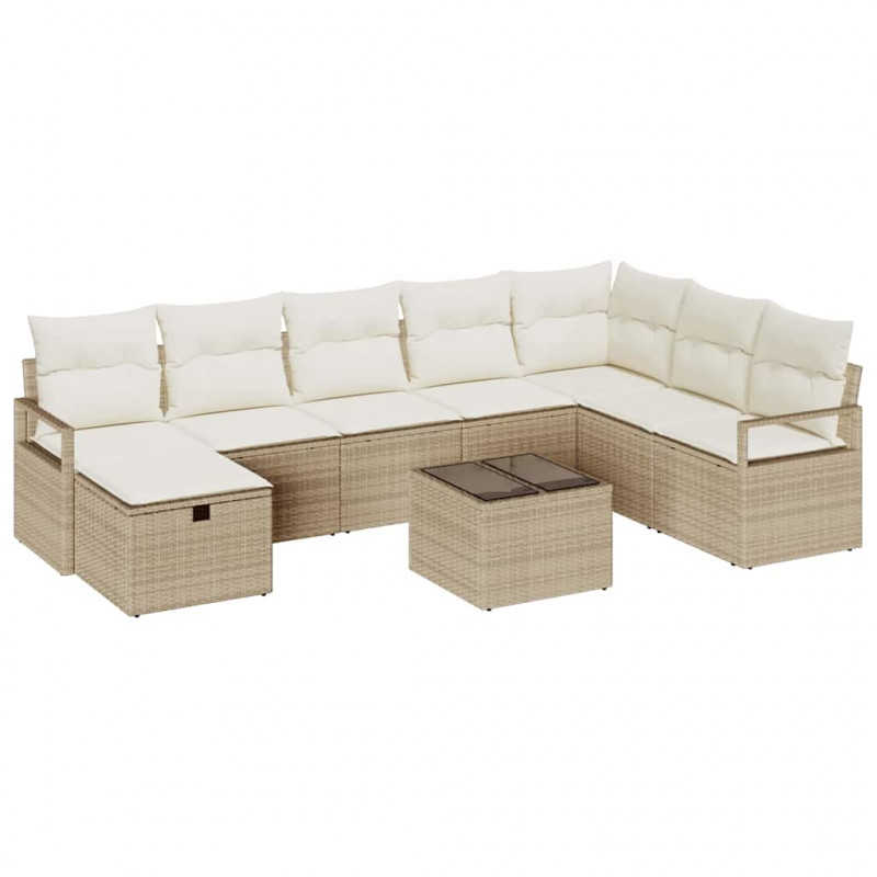 Zestaw Sof z poduszką 5 pcs polirattan