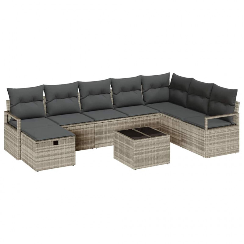 Zestaw Sof z poduszką 5 pcs polirattan