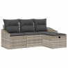 Zestaw Sof z poduszką 4 pcs polirattan