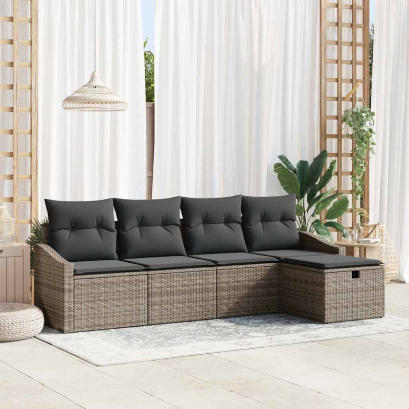 Zestaw Sof z poduszką 6 pcs polirattan