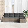 Zestaw Sof z poduszką 6 pcs polirattan
