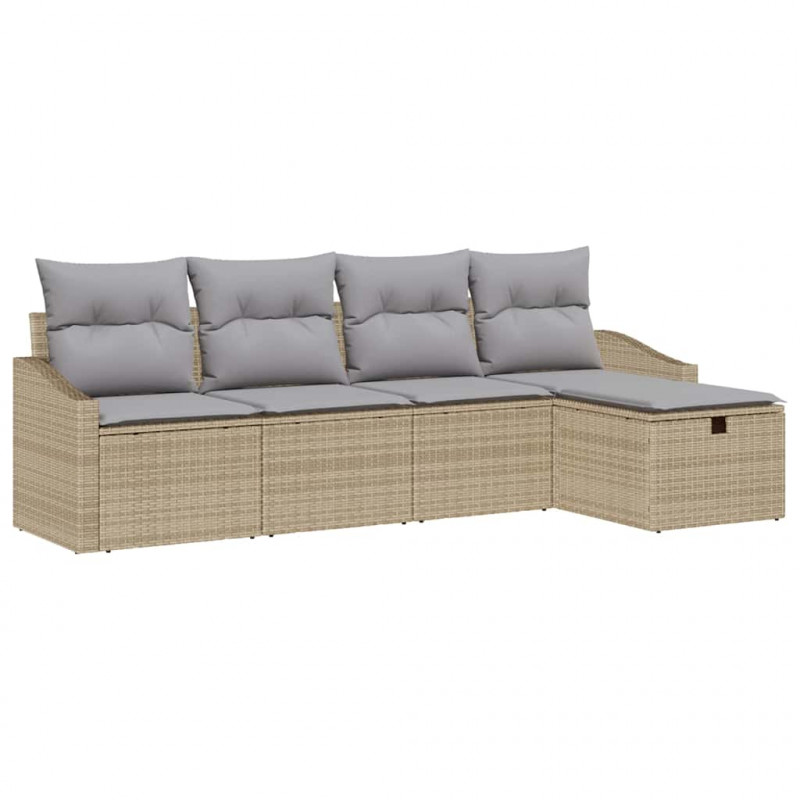 Zestaw Sof z poduszką 6 pcs polirattan
