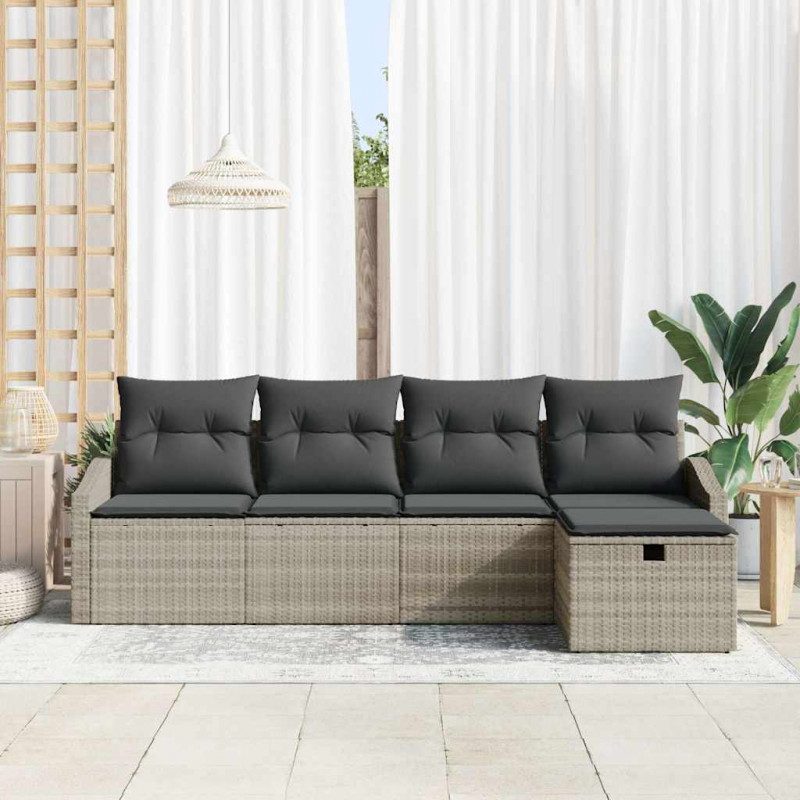 Zestaw Sof z poduszką 6 pcs polirattan