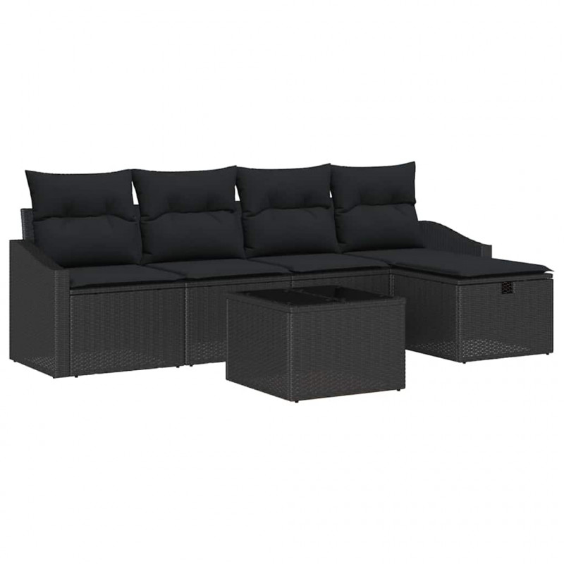 Zestaw Sof z poduszką 6 pcs polirattan
