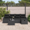 Zestaw Sof z poduszką 6 pcs polirattan