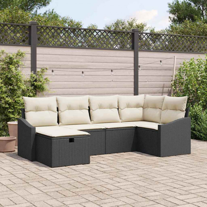 Zestaw Sof z poduszką 7 pcs polirattan