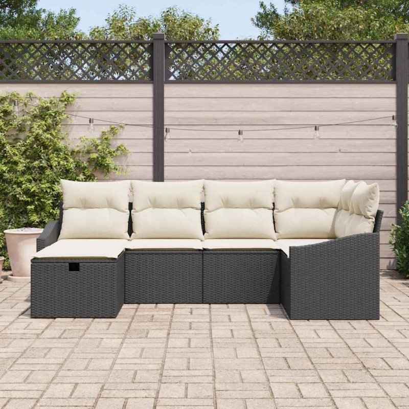 Zestaw Sof z poduszką 7 pcs polirattan