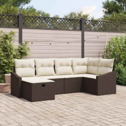 Zestaw Sof z poduszką 6 pcs polirattan