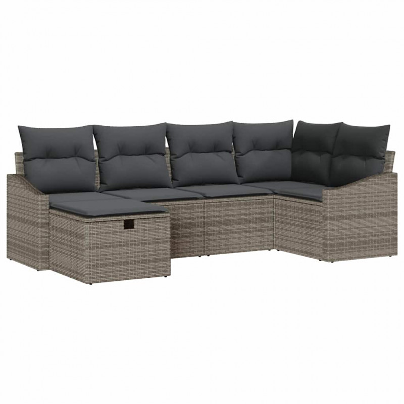 Zestaw Sof z poduszką 7 pcs polirattan