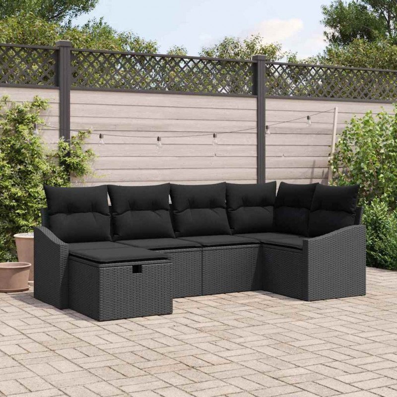 Zestaw Sof z poduszką 7 pcs polirattan