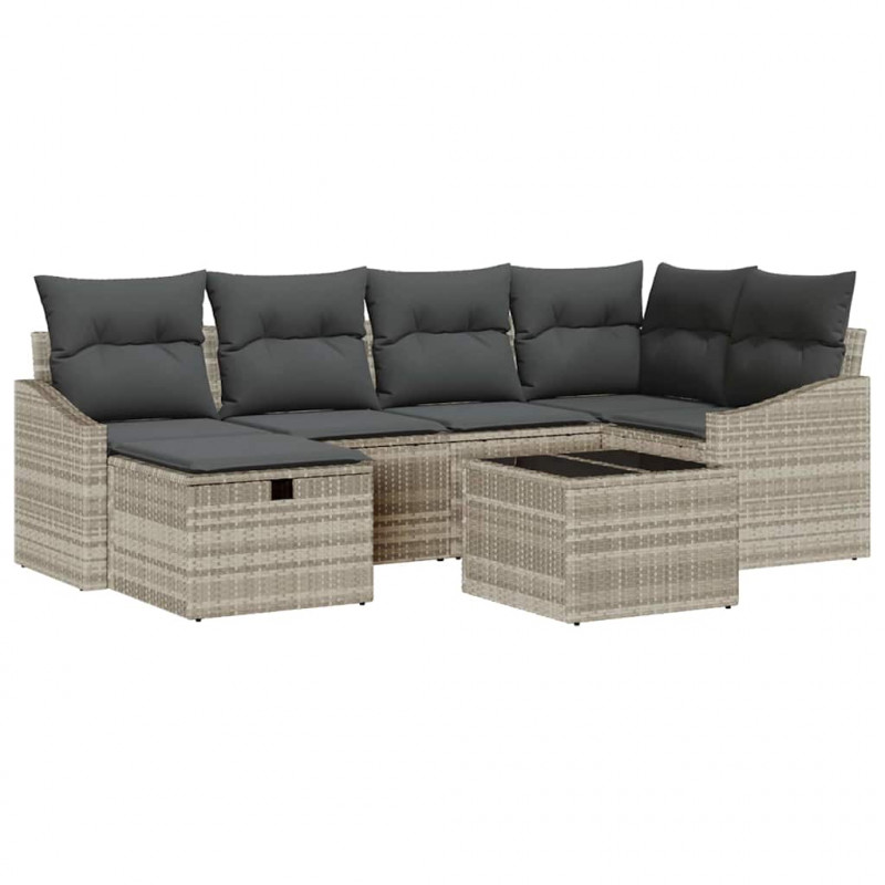 Zestaw Sof z poduszką 6 pcs polirattan