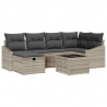 Zestaw Sof z poduszką 6 pcs polirattan