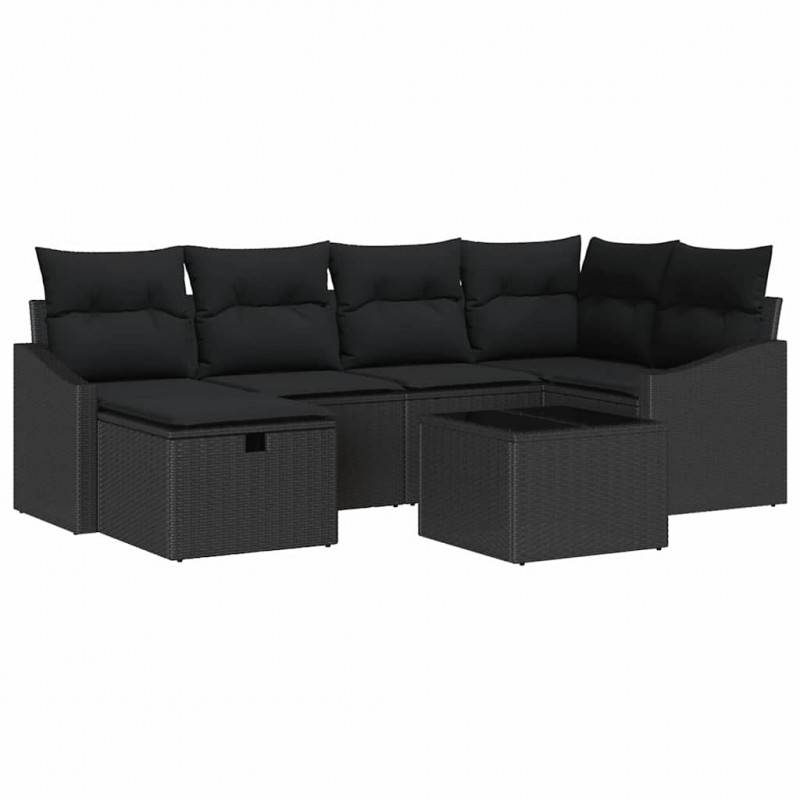 Zestaw Sof z poduszką 7 pcs polirattan
