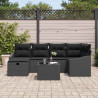 Zestaw Sof z poduszką 7 pcs polirattan