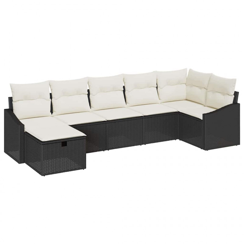 Zestaw Sof z poduszką 7 pcs polirattan