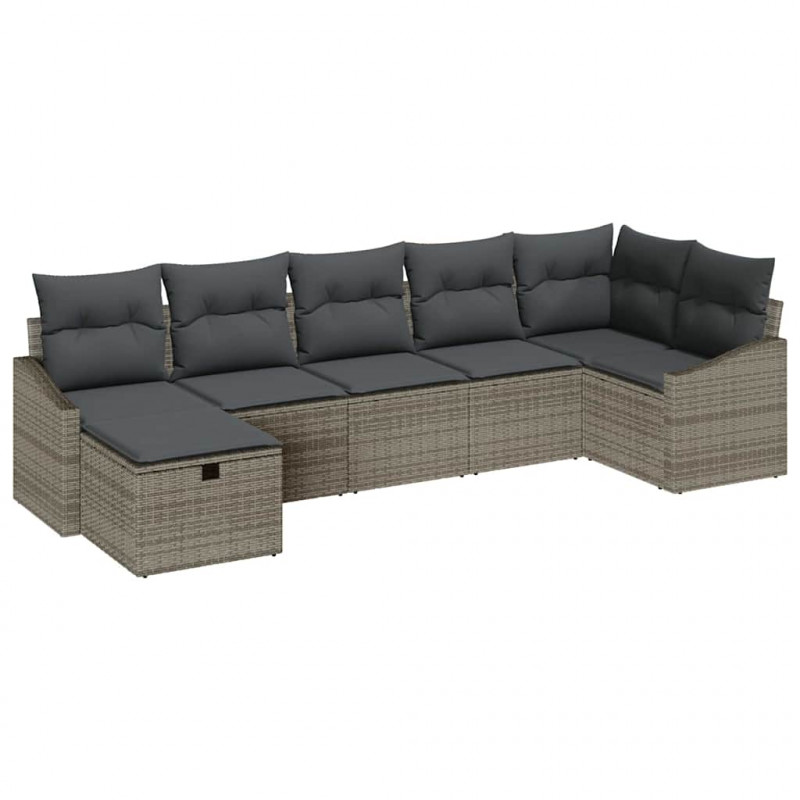 Zestaw Sof z poduszką 8 pcs polirattan
