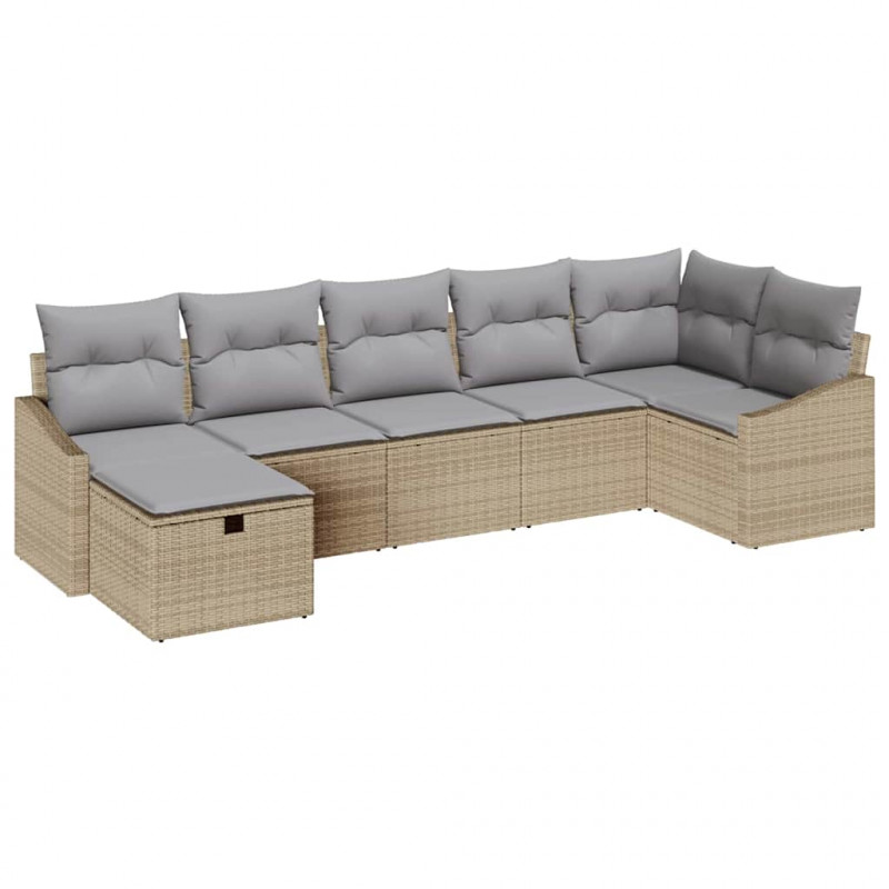 Zestaw Sof z poduszką 8 pcs polirattan
