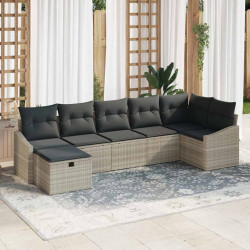 Zestaw Sof z poduszką 8 pcs polirattan