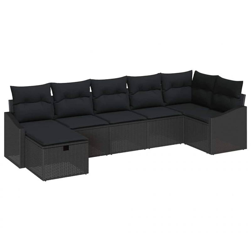 Zestaw Sof z poduszką 7 pcs polirattan