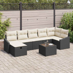 Zestaw Sof z poduszką 7 pcs polirattan