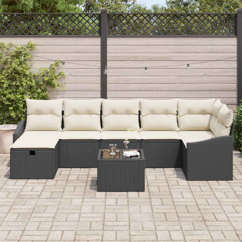 Zestaw Sof z poduszką 7 pcs polirattan